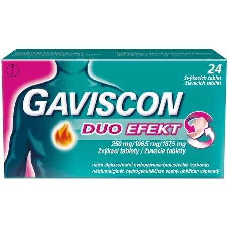 Gaviscon Duo Effect kauwtabletten 24 stuks