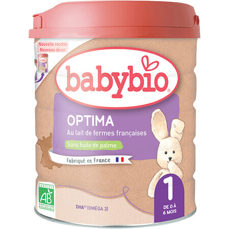 Babybio Infant lapte organic pentru copii Optima 1 800 g