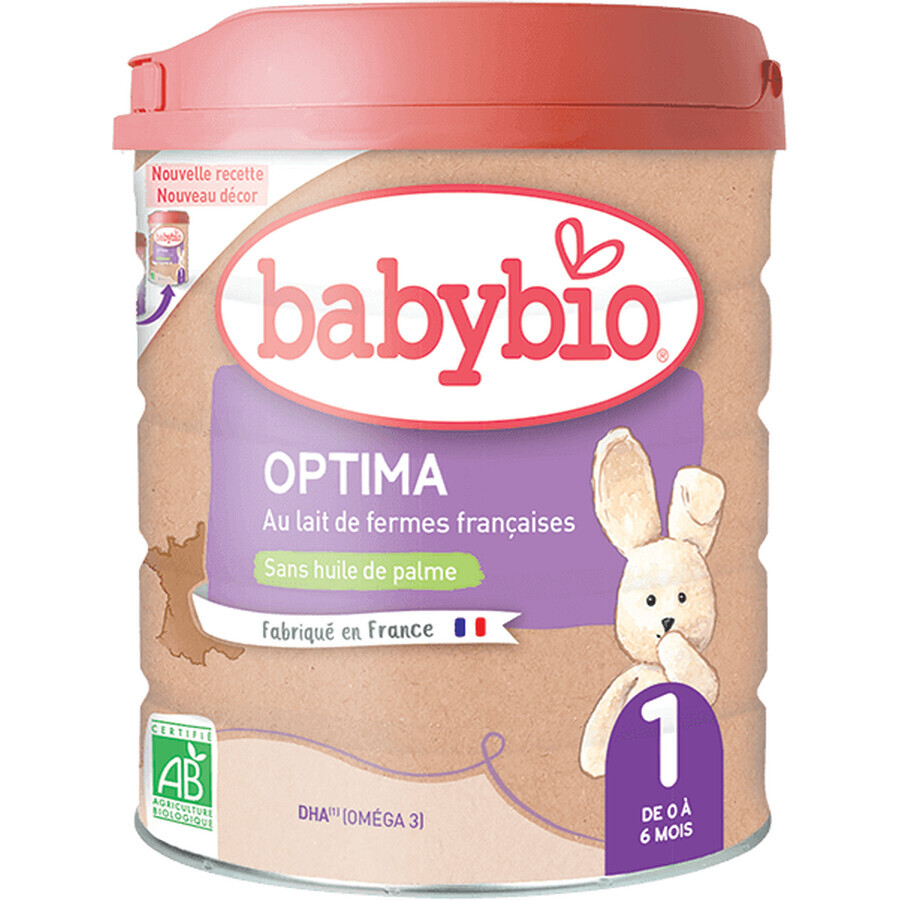 Babybio Infant lapte organic pentru copii Optima 1 800 g