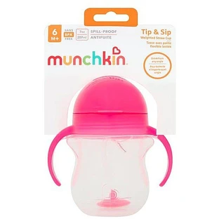 Munchkin Click Lock™ Taza Tip & Sip Rosa 207 ml