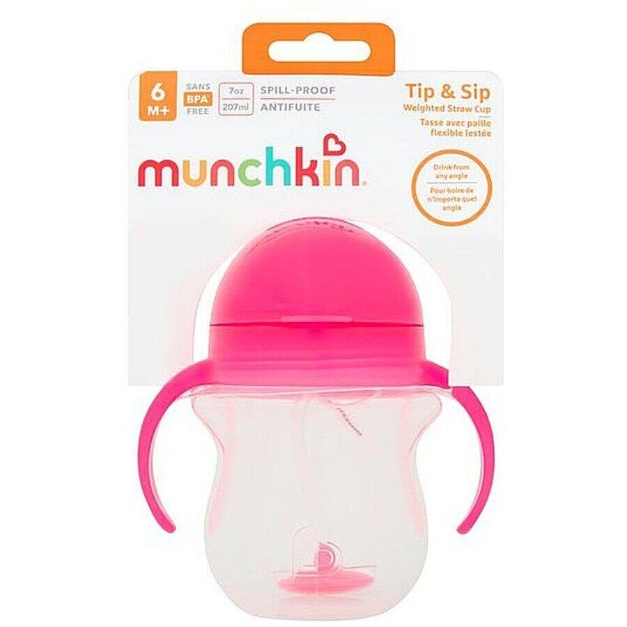 Munchkin Click Lock™ Taza Tip & Sip Rosa 207 ml