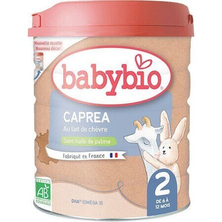 Babybio Caprea 2 Continuare lapte de capră organic pentru sugari 800 g