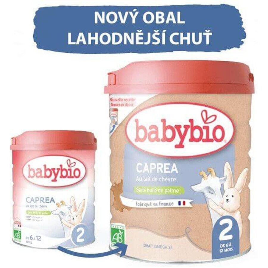 Babybio Caprea 2 Continuare lapte de capră organic pentru sugari 800 g