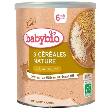 Babybio Porridge de cereale cu mai multe cereale fără lapte 220 g