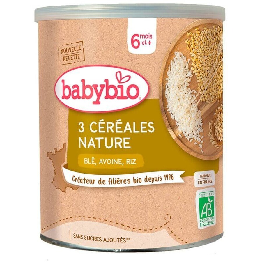 Babybio Porridge de cereale cu mai multe cereale fără lapte 220 g