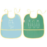 Badabulle Bib with pocket 2 pcs