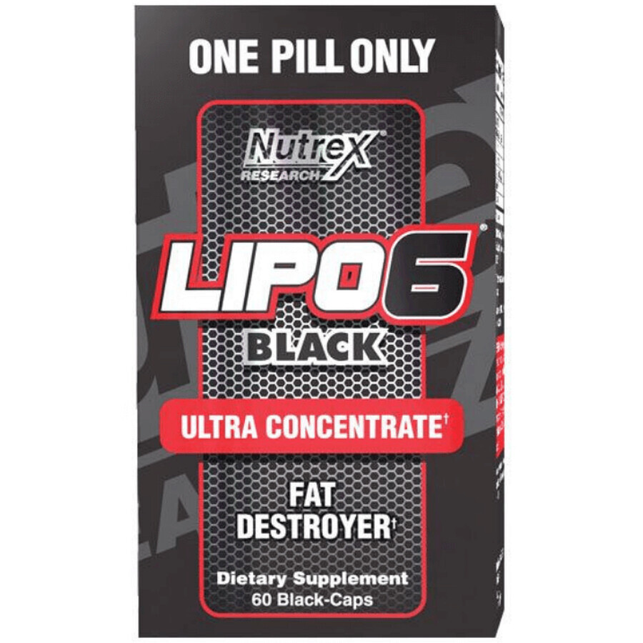 Nutrex Lipo 6 Schwarzes Ultra-Konzentrat 60 Kapseln