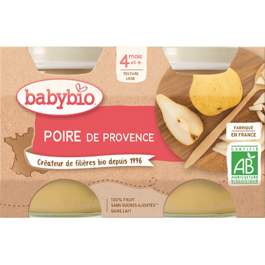 Babybio Gustare cu fructe pere 2 x 130 g