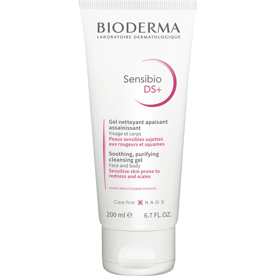 Bioderma Sensibio DS+ Schuimende Reinigingsgel Schuimende Reinigingsgel voor de schilferige, seborroïsche huid 200 ml