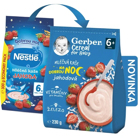 Gerber Goodnight Strawberry Porridge Cereal 230 g
