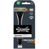 Wilkinson Wilkinson Sword Quattro Essential Precision Trimmer rasoio + 1 testina di ricambio