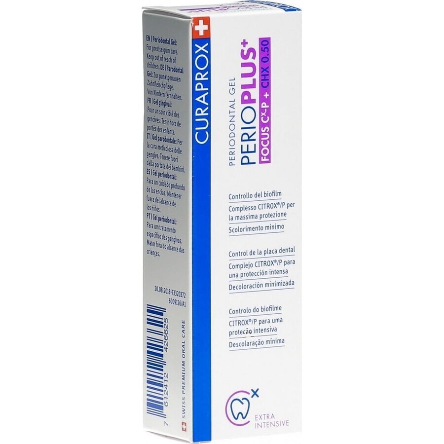 Curaprox Perio Plus Focus CHX 0,50% Gel dental 10 ml