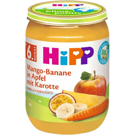 HiPP Organic Apple with banana, mango and carrot from 6 months 190 g