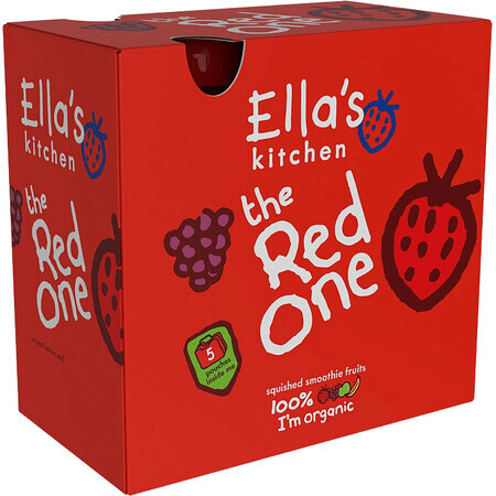 Ella's Kitchen BIO Red One purea di frutta con fragole 5 x 90 g