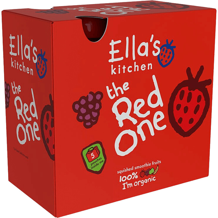 Ella's Kitchen BIO Red One purea di frutta con fragole 5 x 90 g