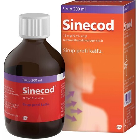 Sinecod sciroppo per tosse secca e irritante 200 ml