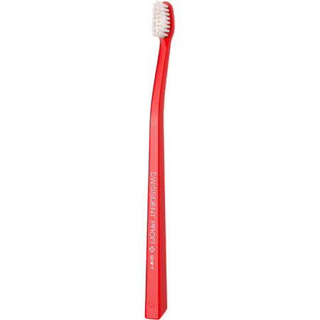 Cepillo de dientes Swissdent Blanqueamiento Suave Rojo