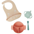 Babymoov Silicone Eetset LEARN´ISY KIT Fox 3 stuks