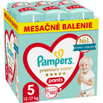 Pampers Premium Care Nappies, mărimea 5, 12kg-17kg 102 buc