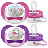 Philips Avent Ultra air pacifier for pets 6-18m girl 2 pcs