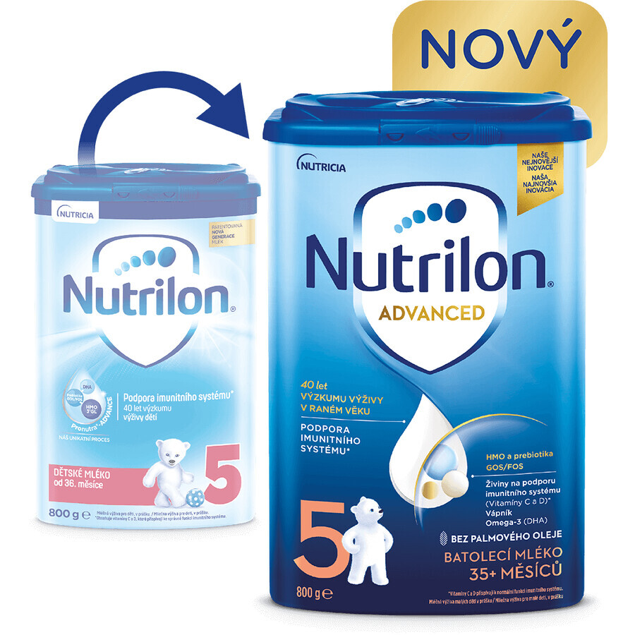 Nutrilon 5 Säuglingsmilchpulver-Nahrung 6 x 800g