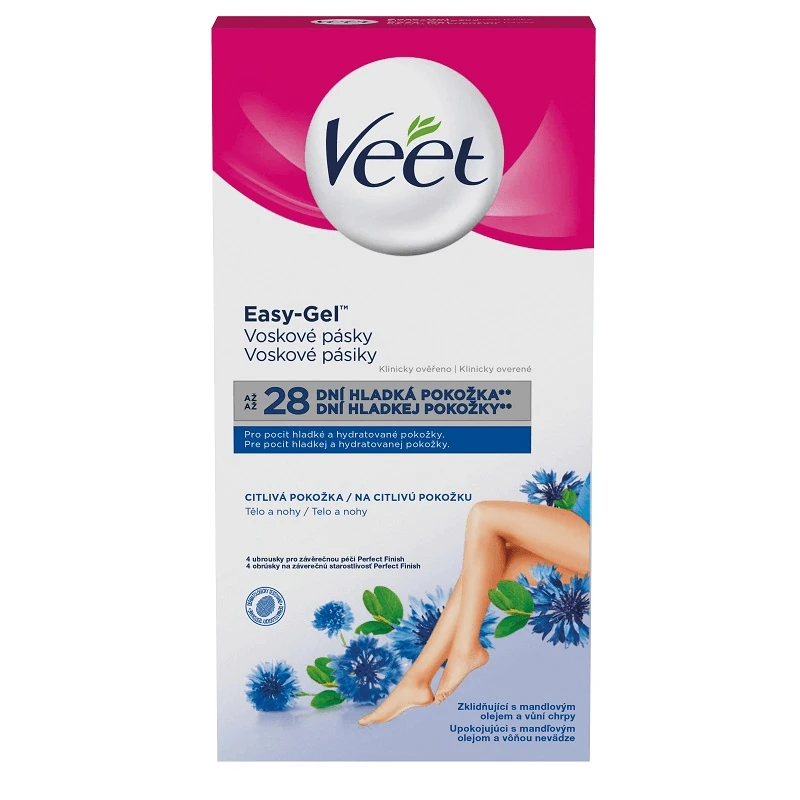 Ontharingsstrips voor gevoelige huid, 12 stuks 2 tissues, Veet