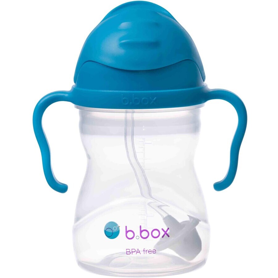 B. box Tasse à paille bleu cobalt 240 ml