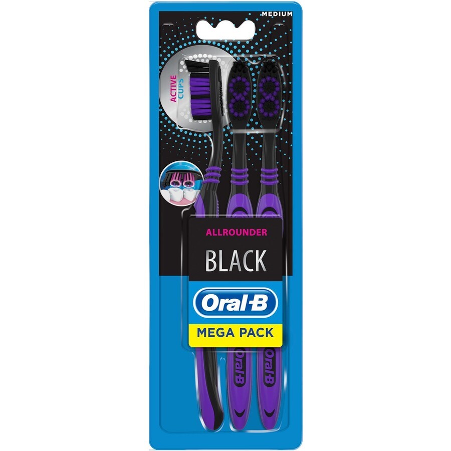 Toothbrush Oral-B Sensitive Black 3 pcs