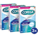 Corega Bio Tabs Antibacterial Tablets 3 x 30 pcs