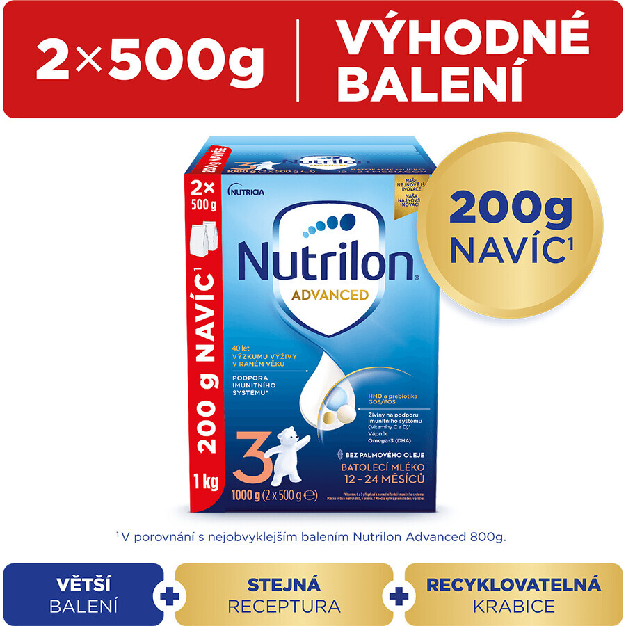 Nutrilon 3 Kleinkindermilch Säuglingsnahrungspulver 1000 g