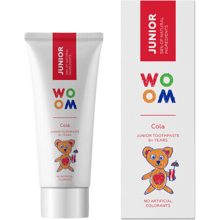 Woom Junior Cola pasta dentífrica para niños a partir de 6 años 50 ml