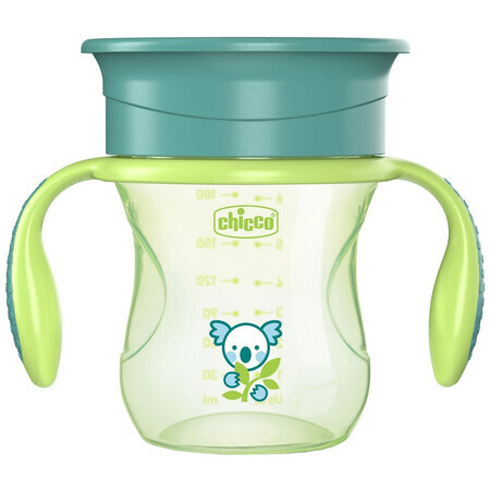 Chicco Mug Perfect 360 con manici verde 12m+ 200 ml