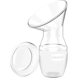 BabyOno Einteiliger Silikon-Milchbehälter 90 ml