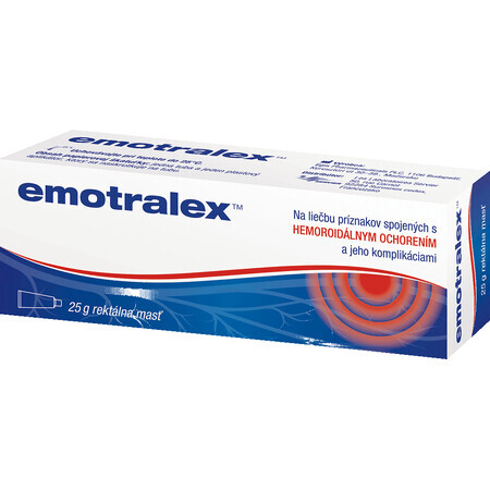 Emotralex pomada rectal para el tratamiento de las hemorroides 25 g