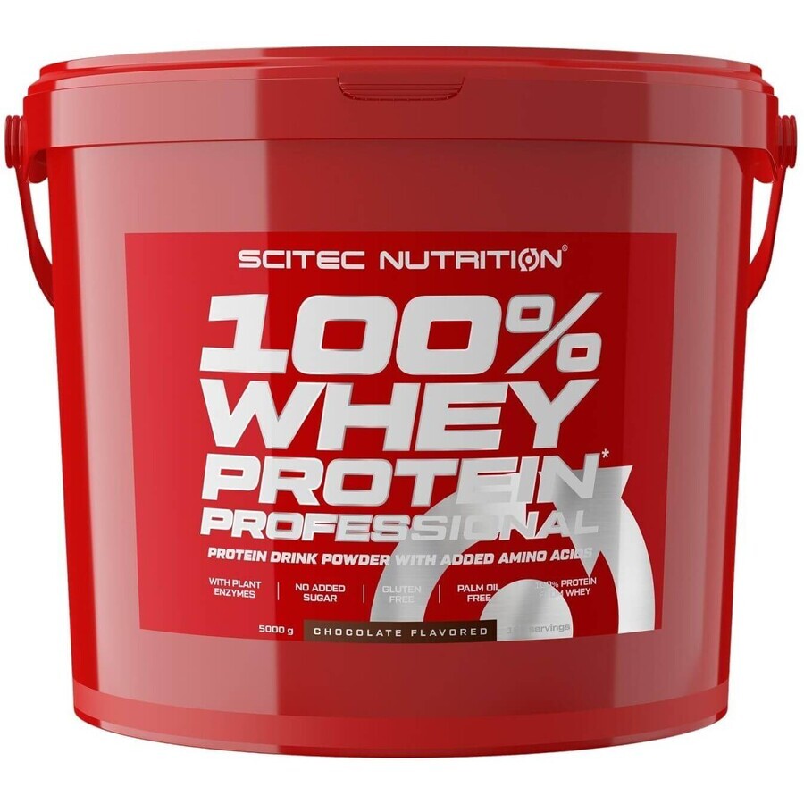 Scitec Nutrition 100% Wei-eiwit Professional Chocolade 5000 g