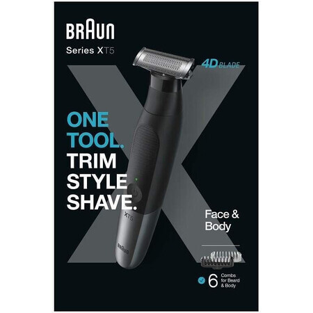 Braun X Series Hybrid XT5200 Men's Electric Face and Body Trimmer Braun X Series Hybrid XT5200