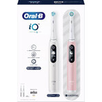 Elektrische Zahnbürste Oral-B iO Series 6 Duo Weiß&Rosa