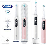 Elektrische Zahnbürste Oral-B iO Series 6 Duo Weiß&Rosa