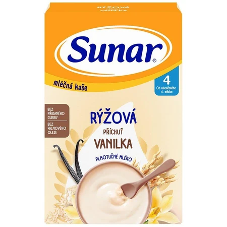 Porridge de riz à la vanille Sunar 210 g