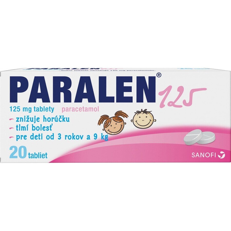 Paralen ® 125 mg, 1 x 20 tabletten