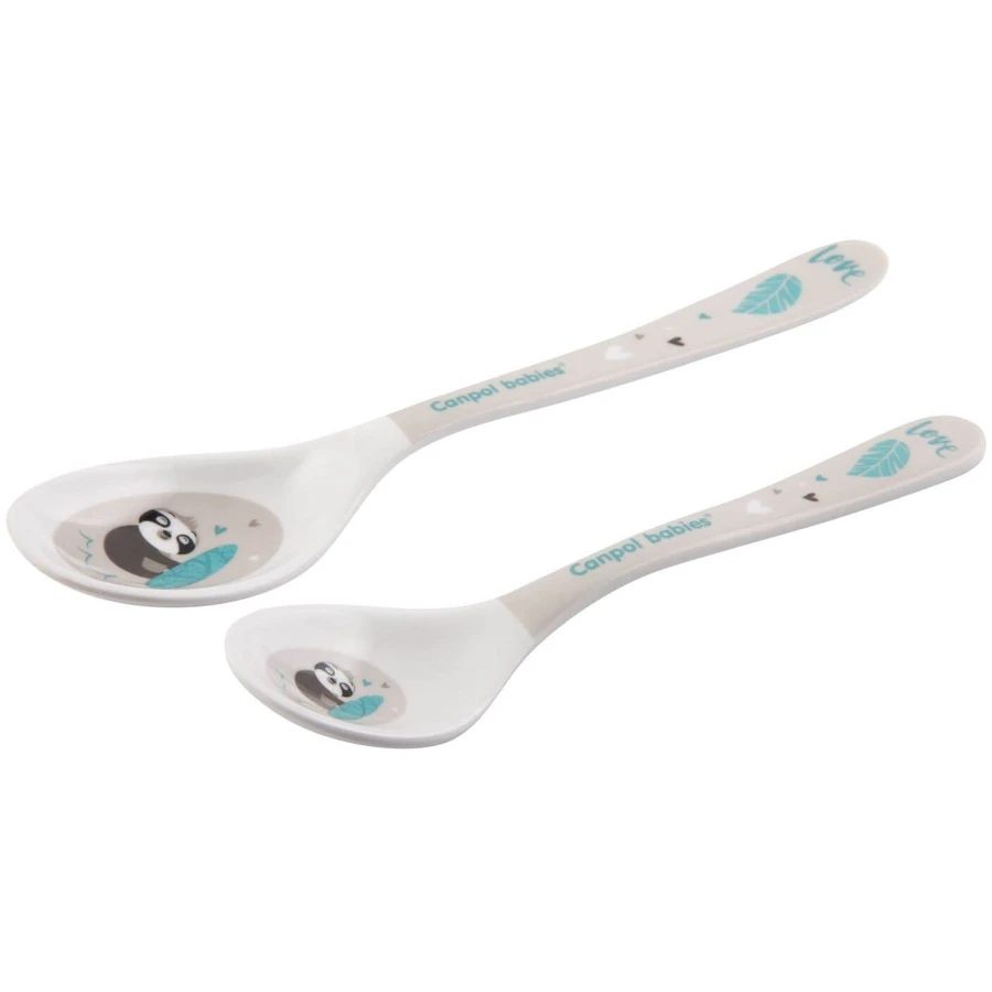 Canpol babies Melamine spoons Exotic animals gray 2 pieces