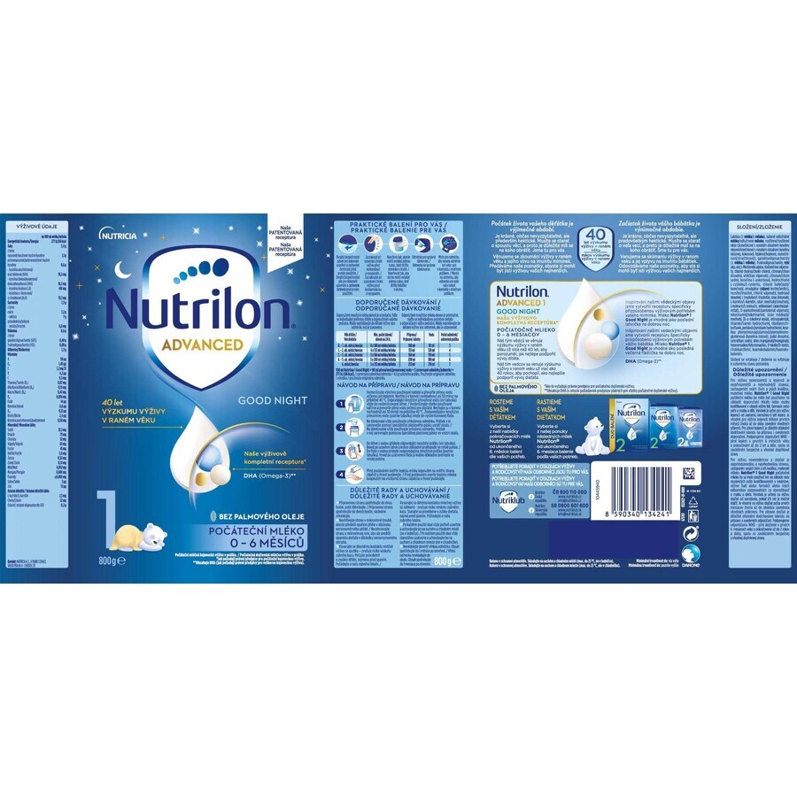 Nutrilon 1 Advanced Good Sleep formula 800 g