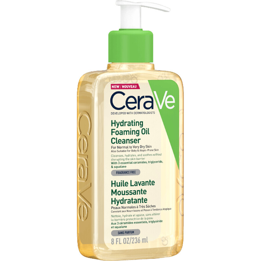 CeraVe Moisturizing Foaming Cleansing Oil with 3 ceramides and essential lipids 236 ml