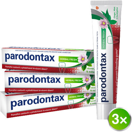 Parodontax Fresh Herbal Toothpaste 3 x 75 ml