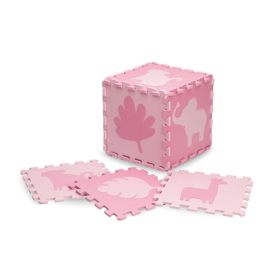 Tapis de jeu MoMi ZAWI 16 pièces en mousse rose