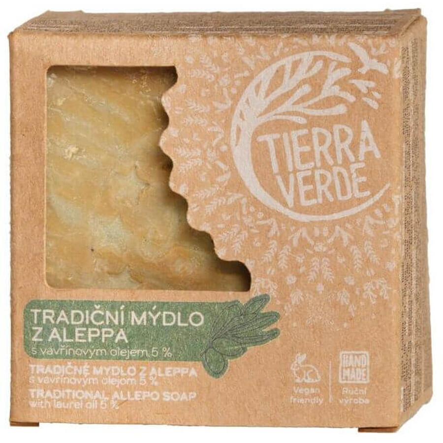 Sapone Tierra Verde Aleppo 5% in confezione da 190 g