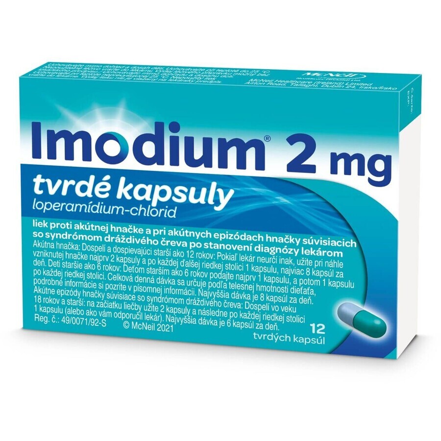 Imodium 2mg capsule sterkte 12 capsules