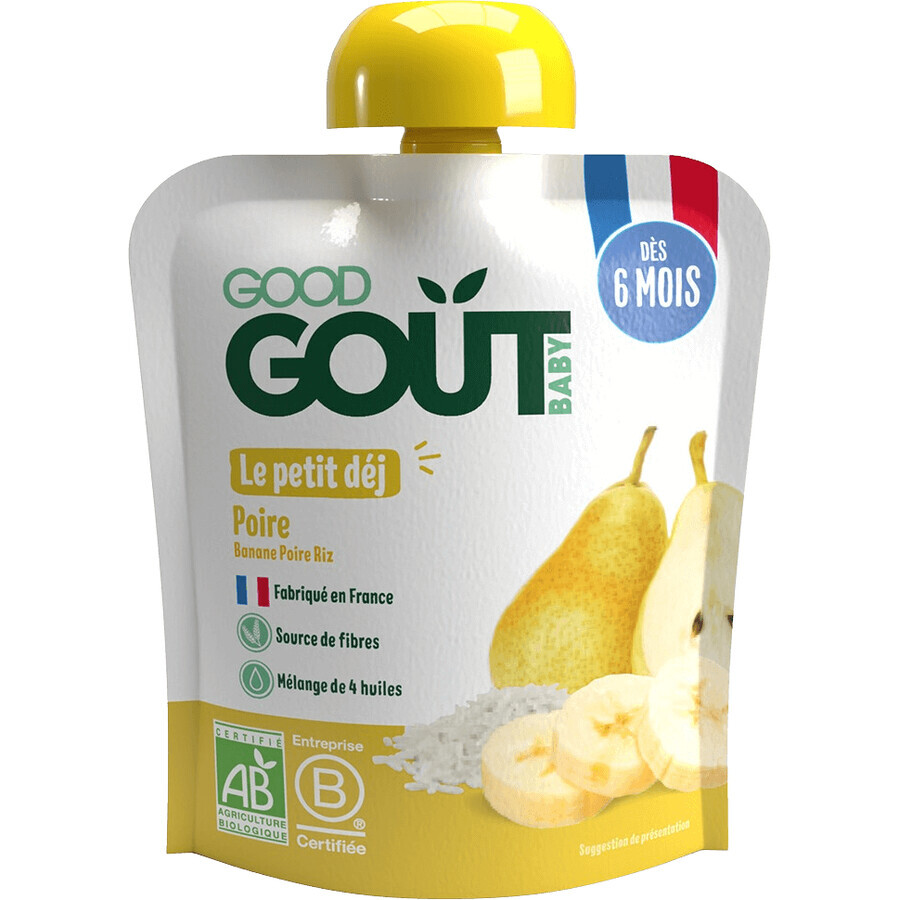 Good Goût Desayuno con peras a partir de 6 meses BIO 70 g