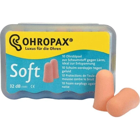 Ohropax Zachte oordopjes in plastic verpakking 10 stuks