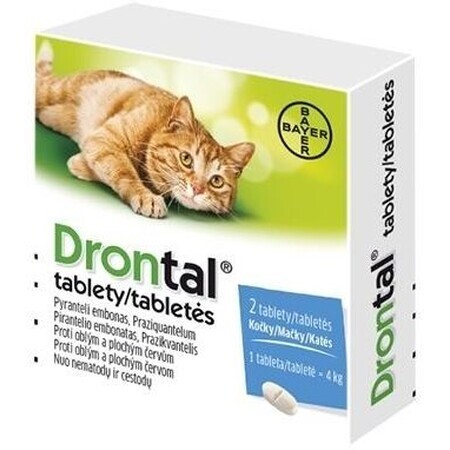 Drontal for cats tablets 2 tablets